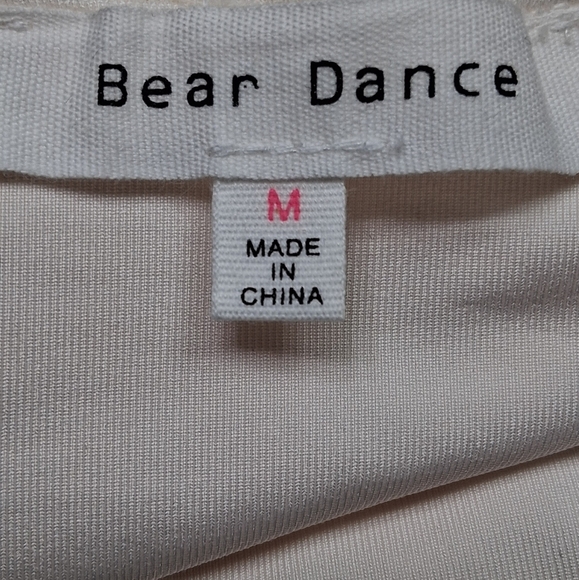 Bear Dance Textured Cream Halter Dress Size M - Picture 14 of 14